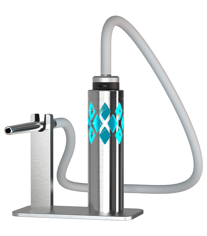 Fumytech hookah dock brushed metal Fumytech hookah dock brushed metal